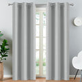 Yakamok Room Darkening Grommet Window Drapes Thermal Insulated Light Blocking by Yakamok