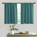 RYB HOME Short Teal Blackout Curtains by RYBHOME