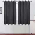 LEMOMO Dark Grey Thermal Blackout Curtains/52 x 54 Inch/Set of 2 Panels Room by Lemomo