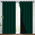 Yakamok 100% Blackout Lined Panels, Room Darkening Thermal Insulated Blackout by Yakamok