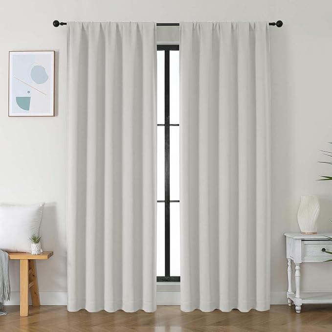 Simplebrand Ava Natural Blackout Curtains by Simplebrand