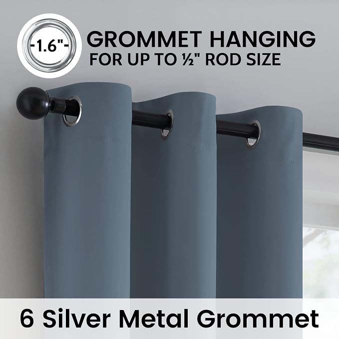 SimpleHome 100% Blackout Curtains - Image 5