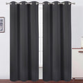 LEMOMO Dark Grey Thermal Blackout Curtains/38 x 84 Inch/Set of 2 Panels Room by Lemomo