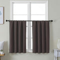 Simplebrand Ava Chocolate Short 36 Inches Blackout Curtain 2 Panels Set by Simplebrand