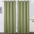 LEMOMO Blackout Curtains 66 x 95 inch/Sage Green Curtains Set of 2 by Lemomo