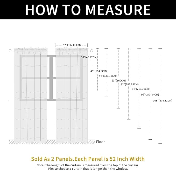 SpaceDresser Basic Rod Pocket Sheer Voile Window Curtain Panels Grass Green 1 - Image 7