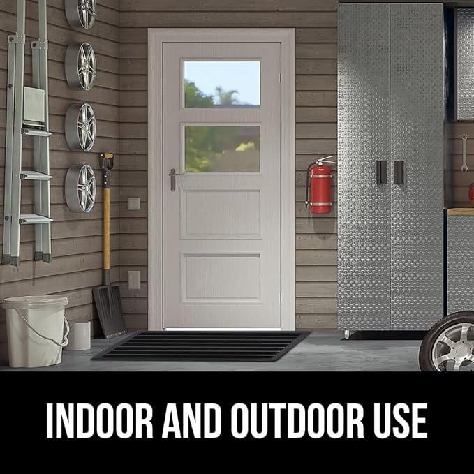 GORILLA GRIP 100% Waterproof All-Season WeatherMAX Doormat US Designed Natural - Image 9