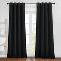 NICETOWN Black Out Curtains 96 inches Long, Grommet Thermal Insulated Blackout by NICETOWN