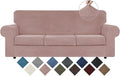 WEERRW 4 Pieces Velvet High Stretch Couch Covers by WEERRW