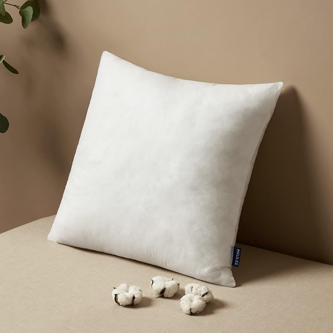 MIULEE Pillow Insert 16x16 Inch, Decorative Square Throw Pillow Inserts by MIULEE