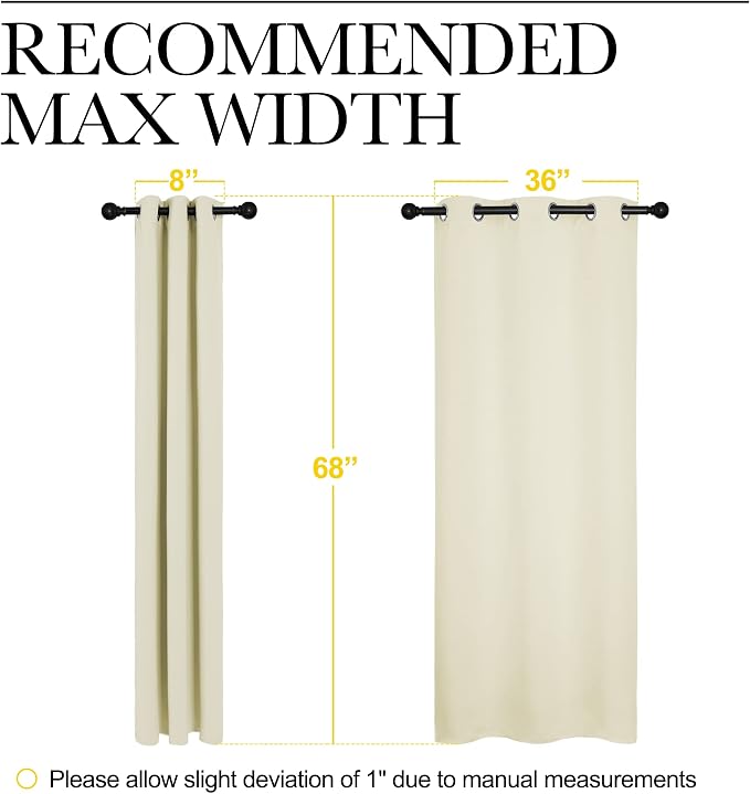 NICETOWN Kitchen Curtains for Decoration, Thermal Insulated Grommet Room - Image 7