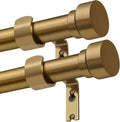 Lootkell 2 Pack Brass Gold Curtain Rods Set by Unknown