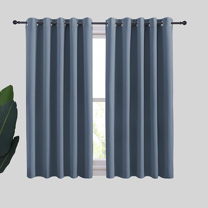 NICETOWN Thermal Insulated Curtains Blackout Draperies, Window Treatment Solid by NICETOWN