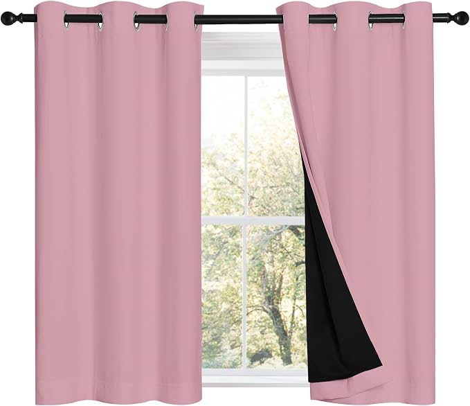 NICETOWN 100% Blackout Short Curtains by NICETOWN