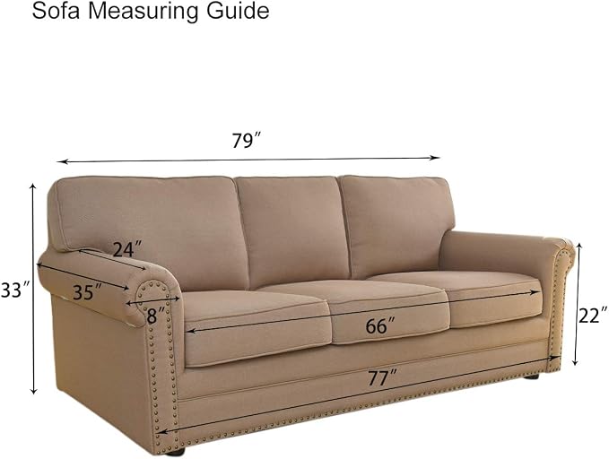 PureFit Super Stretch Sofa Slipcover – Spandex Non Slip Soft Couch Sofa Cover - Image 6