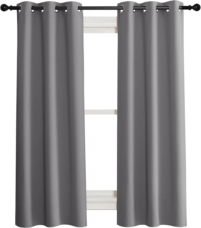 NICETOWN 100% Blackout Short Curtains by NICETOWN