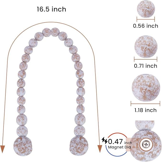 KLOGTSIND Magnetic Curtain Tiebacks, Curtain Tie Backs - Image 3
