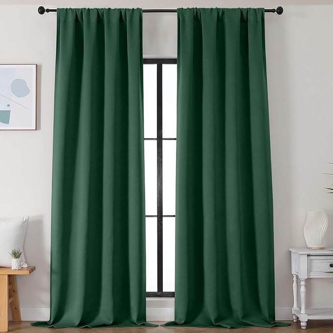 Simplebrand Ever Green Blackout Curtains by Simplebrand