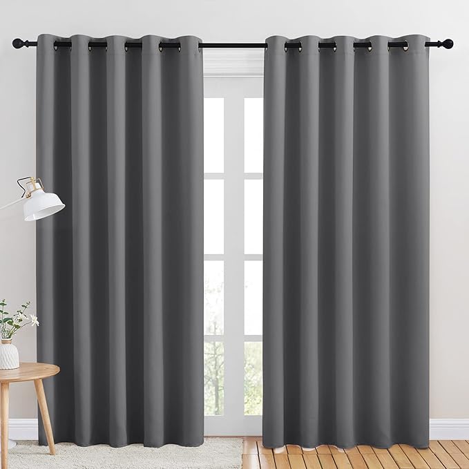 NICETOWN Bedroom Curtains Blackout Drapery Panels, Three Pass Microfiber by NICETOWN
