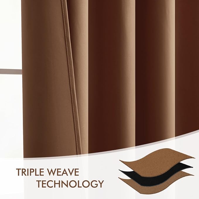 MIULEE Back Tab Blackout Curtains 84 Inch Length 2 Panels Set - Image 7