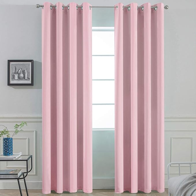 Yakamok Pink Blackout Curtains by Yakamok