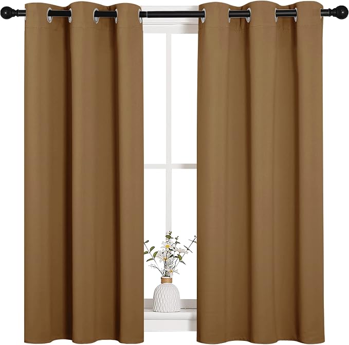 NICETOWN Sleek Blackout Curtains 45 inches Length - Image 2