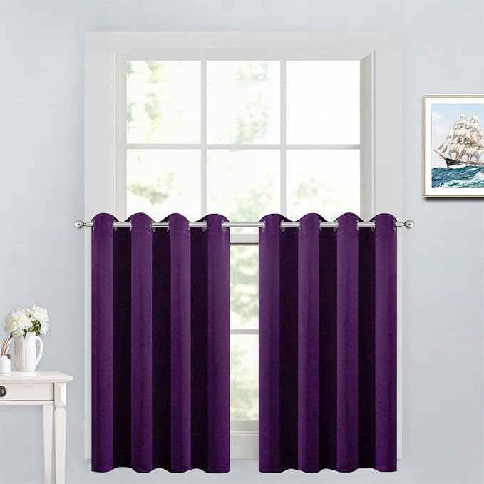 Yakamok Kitchen Bathroom Window Curtains by Yakamok