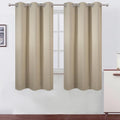 LEMOMO Blackout Curtains 40 x 63 inch/Beige Curtains Set of 2 Panels/Thermal by Lemomo