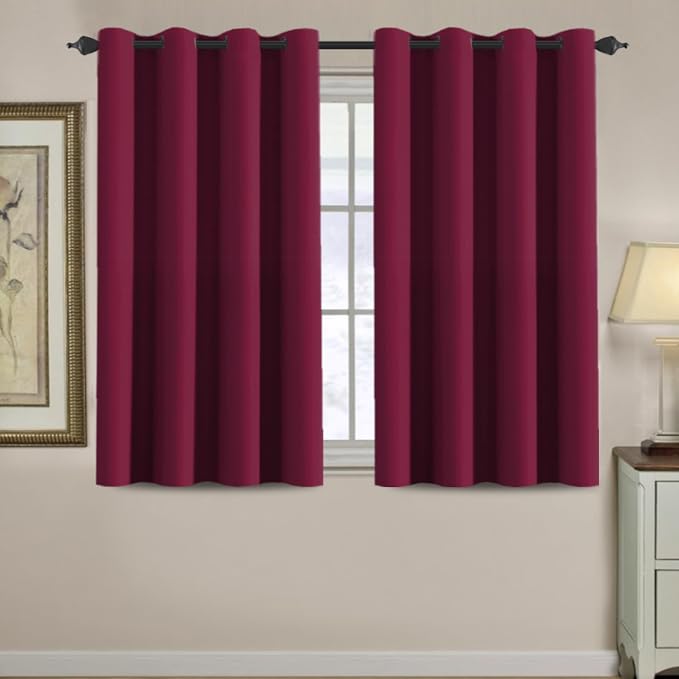 H.VERSAILTEX Blackout Curtains for Christmas Small Window Kitchen Blackout - Image 9