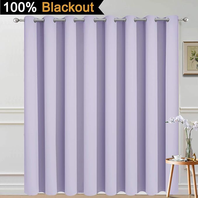 Yakamok 100% Blackout Thermal Insulated Grommet Curtains, Noise Reducing - Image 2