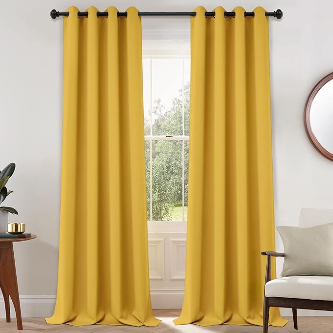 Yakamok Blackout Curtains Room Darkening Thermal Insulated by Yakamok