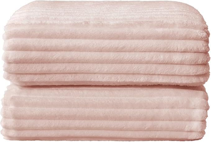 BEDELITE Fleece Throw Blanket for Couch – 3D Ribbed Jacquard Soft and Warm - Image 8