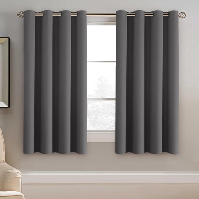 H.VERSAILTEX Blackout Grey Curtains by HVERSAILTEX
