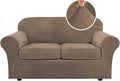 H.VERSAILTEX Real Velvet Plush 3 Piece Stretch Sofa Covers Couch Covers by HVERSAILTEX