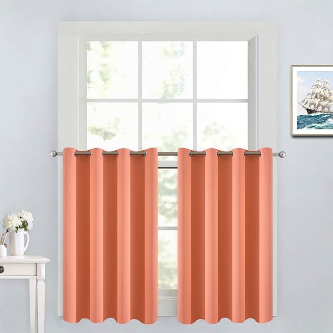 Yakamok 36 Inch Short Blackout Curtains Panels by Yakamok
