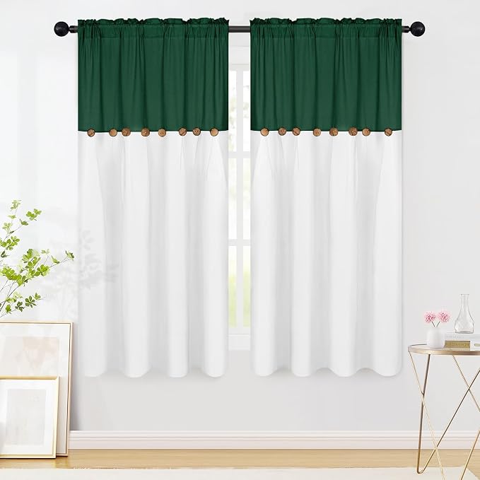 FRAMICS Farmhouse Cotton Linen Curtains - Image 2