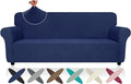 ZNSAYOTX Super Stretch Couch Cover, New Striped Sofa Covers Fitted Slipcovers by ZNSAYOTX