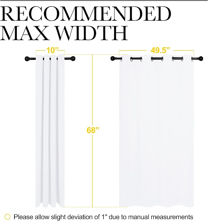 NICETOWN Draperies Curtains Panels, Blocking Out 50% Sunlight Window Treatment - Image 6
