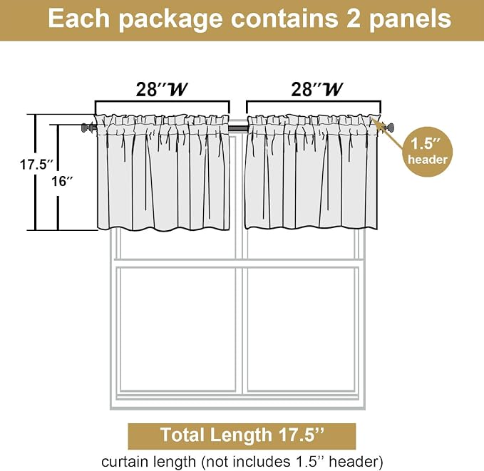 Lecloud Leia Sage Green Sheer Curtains 16 Inch Length 2 Pcs, Jacquard Leaf - Image 3