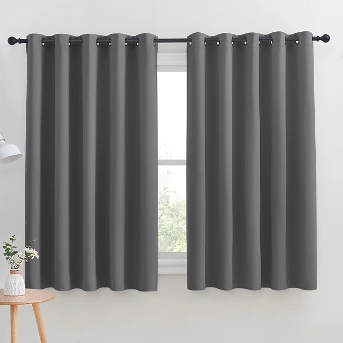 NICETOWN Grey Blackout Curtain Panels by NICETOWN
