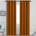 Yakamok Burnt Orange Blackout Curtains by Yakamok