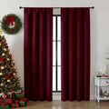 Simplebrand Ava Burgundy Blackout Curtains by Simplebrand