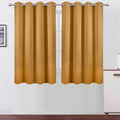 LEMOMO Blackout Curtains 66 x 54 Inch Long Mustard Yellow Curtains Set of 2 by Lemomo