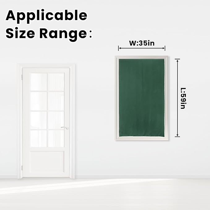 Blackout Curtains for Bedroom Stick On Curtains Window Shades Pull Down - Image 7
