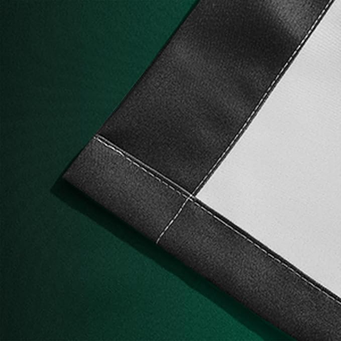 Yakamok Blackout Ombre Dark Green and Black Curtains-Gradient Room Darkening - Image 7