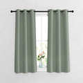 NICETOWN Blackout Sage Green Curtains 54 inches Long 2 Panels Set by NICETOWN