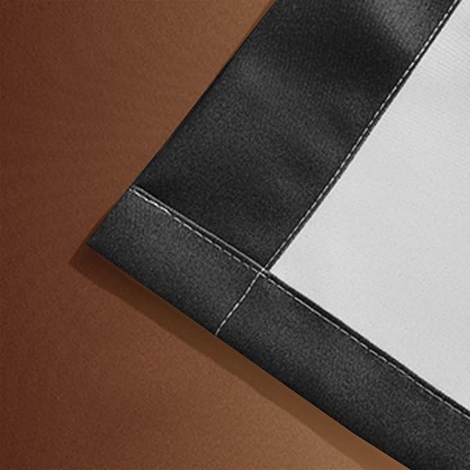Yakamok Blackout Ombre Burnt Orange and Black Curtains-Gradient Room Darkening - Image 7