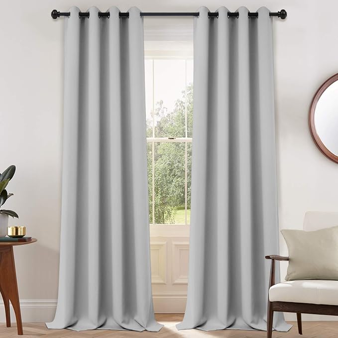 Yakamok Blackout Curtains Room Darkening Thermal Insulated Grommet top Window by Yakamok
