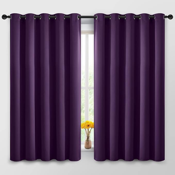Yakamok Blackout Curtains Room Darkening Thermal Insulated Window Panels by Yakamok