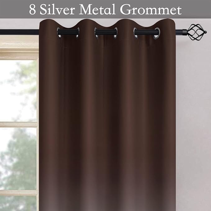 SimpleHome Ombre Room Darkening Curtains - Image 2